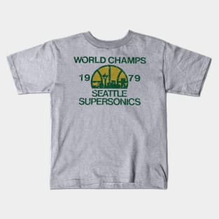 Seattle Supersonics World Champs 1979 Kids T-Shirt